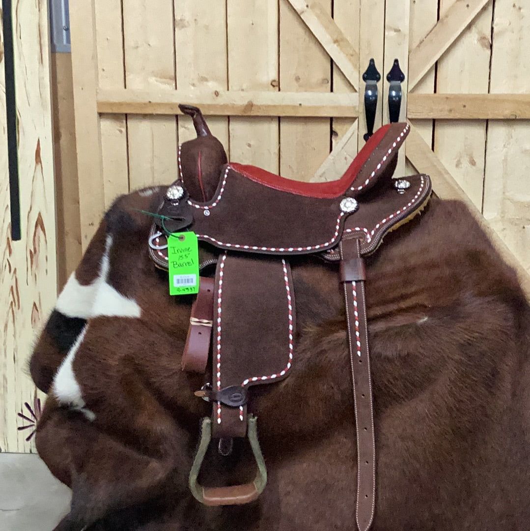 Irvine 15.5" Barrel Saddle-1