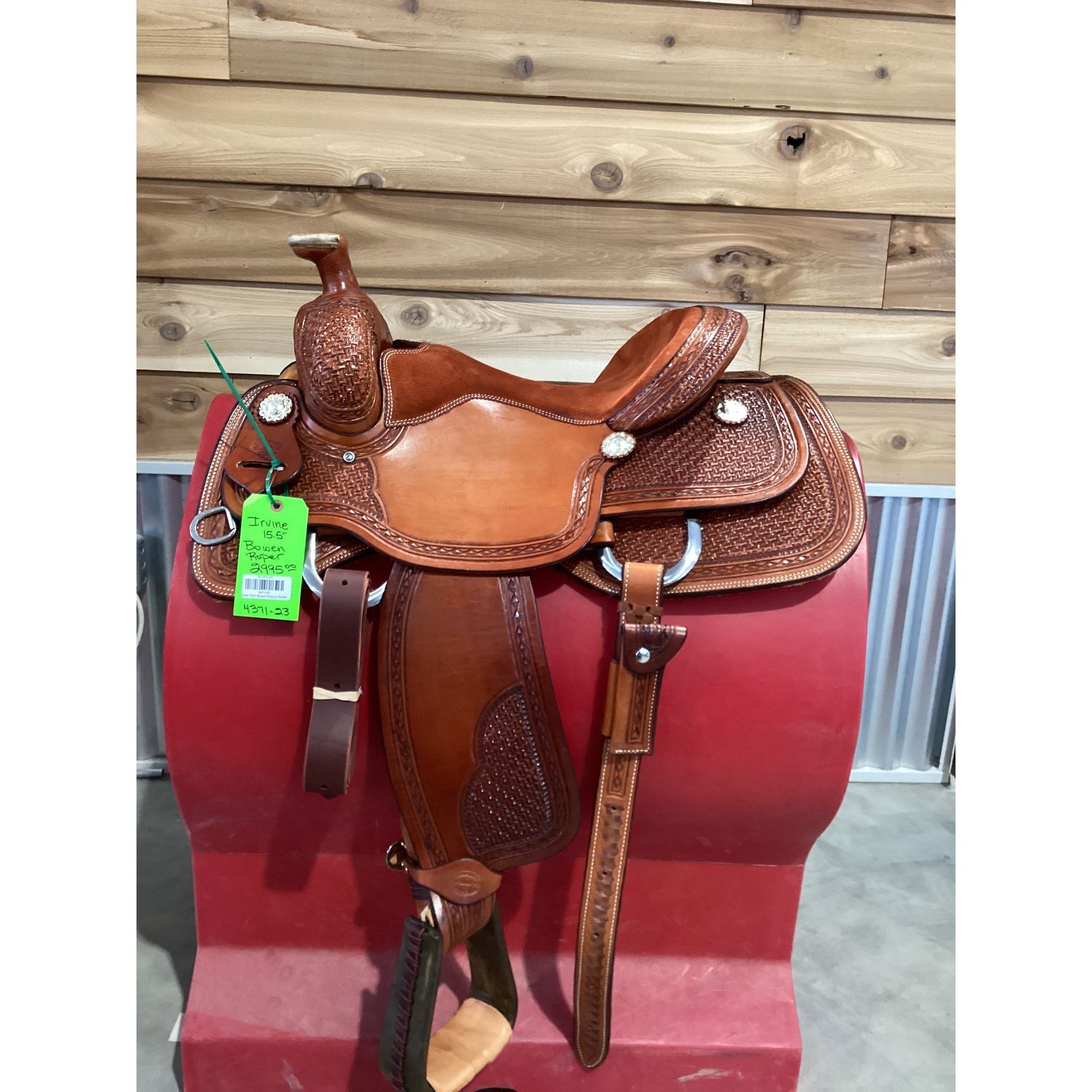 Irvine 15.5" Bowen Roping Saddle-3