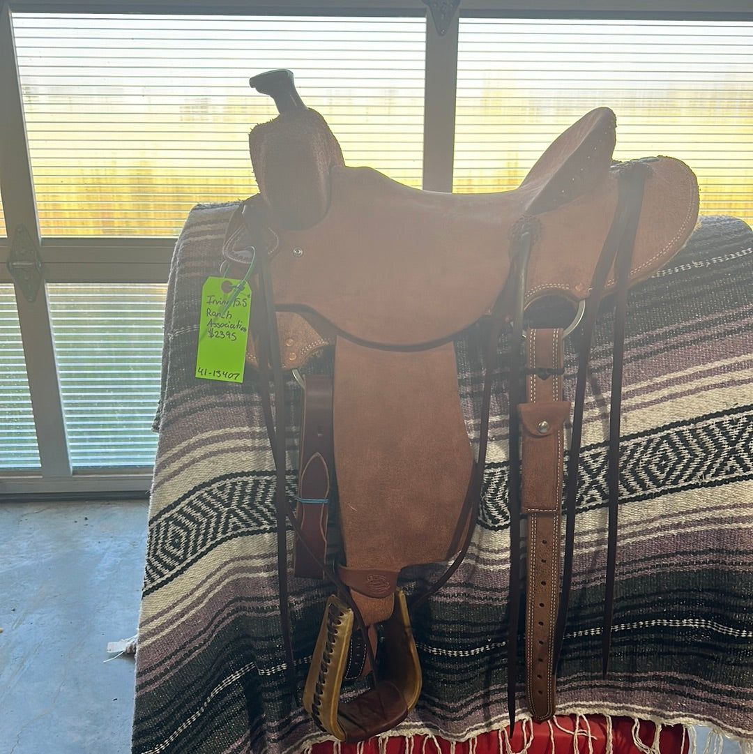 Irvine 15.5" Roughout Stripped Down Saddle - 41-13407