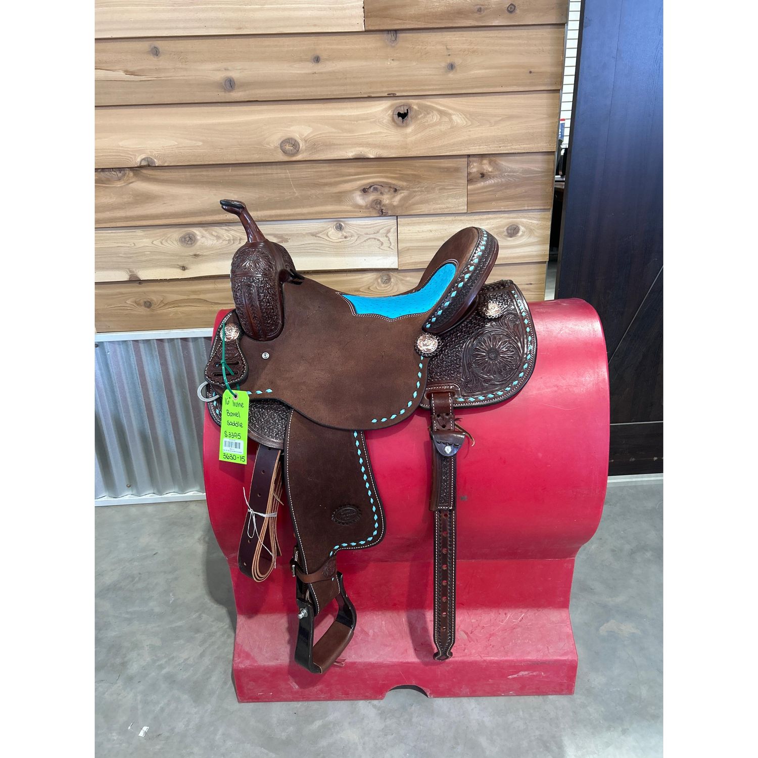 Irvine 16" Barrel Saddle-Chocolate