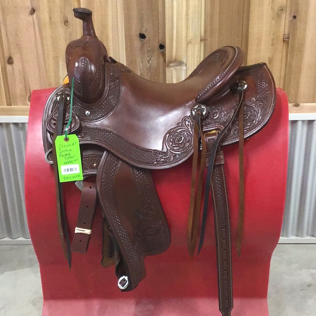 Irvine 16" Custom Ranch Cutter Saddle-1