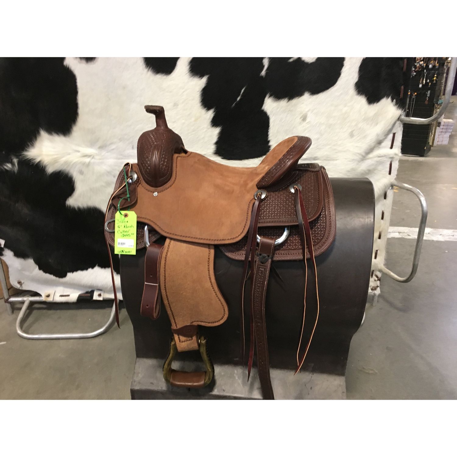 Irvine 16" Ranch Cutter Saddle-4