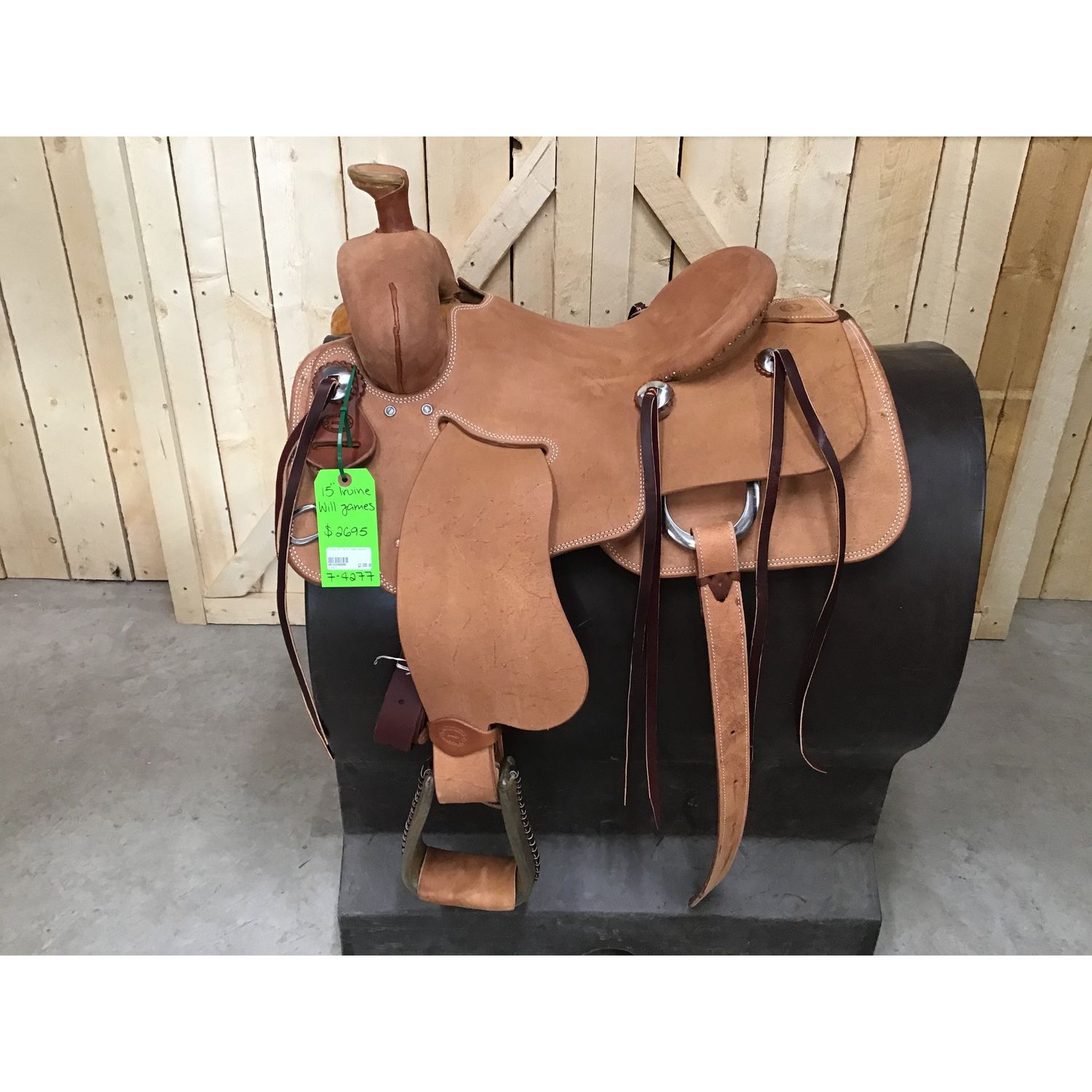 Irvine 15" Will James Saddle - 7-4277