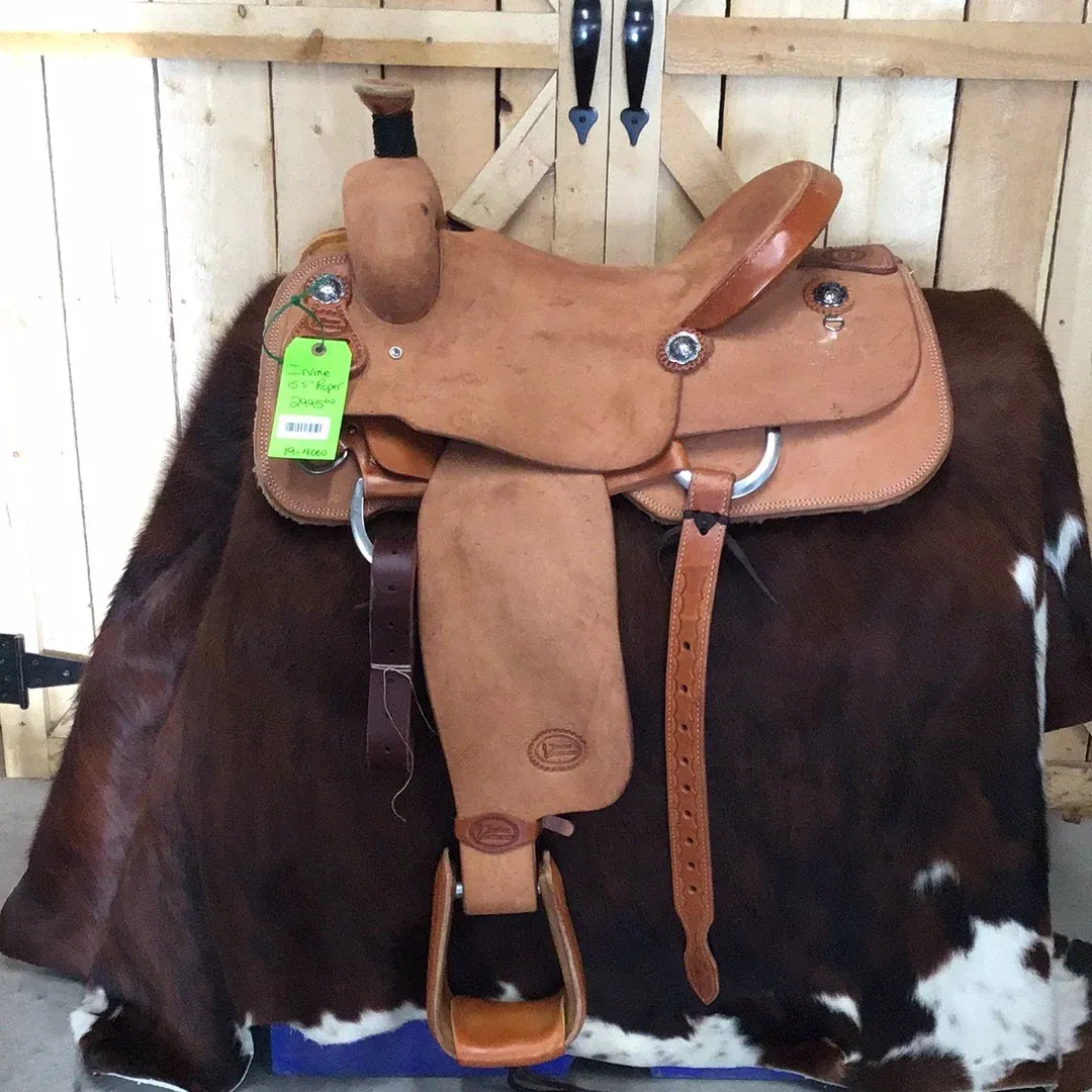 Irvine 15.5" Roper Full RO Natural Saddle