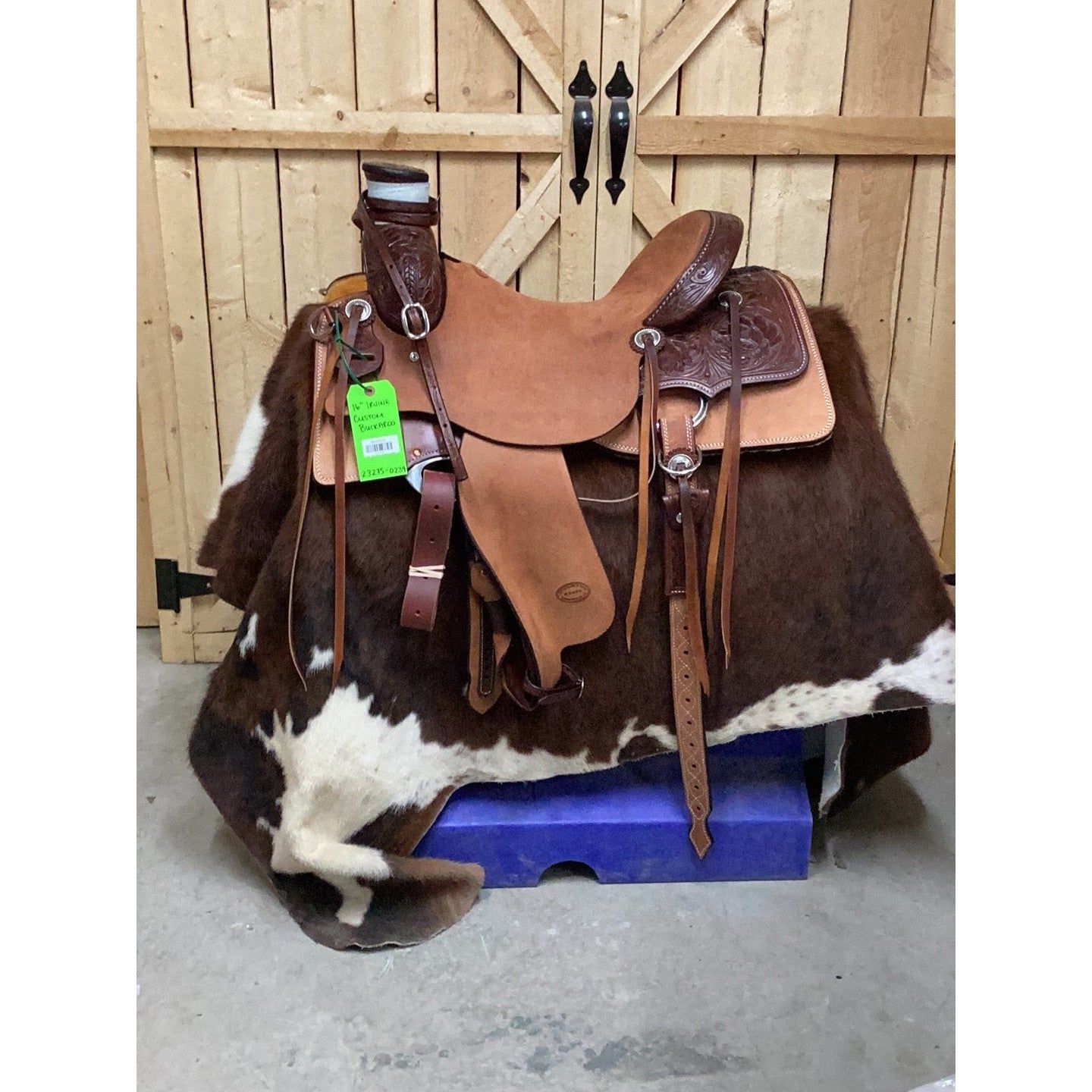 Irvine 16" Custom Buckaroo Saddle-1