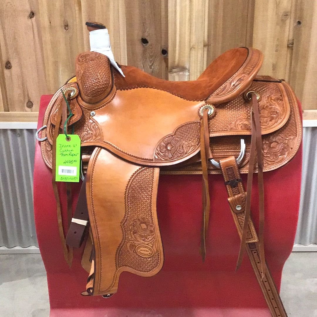 Irvine 16"Custom Team Roping Saddle