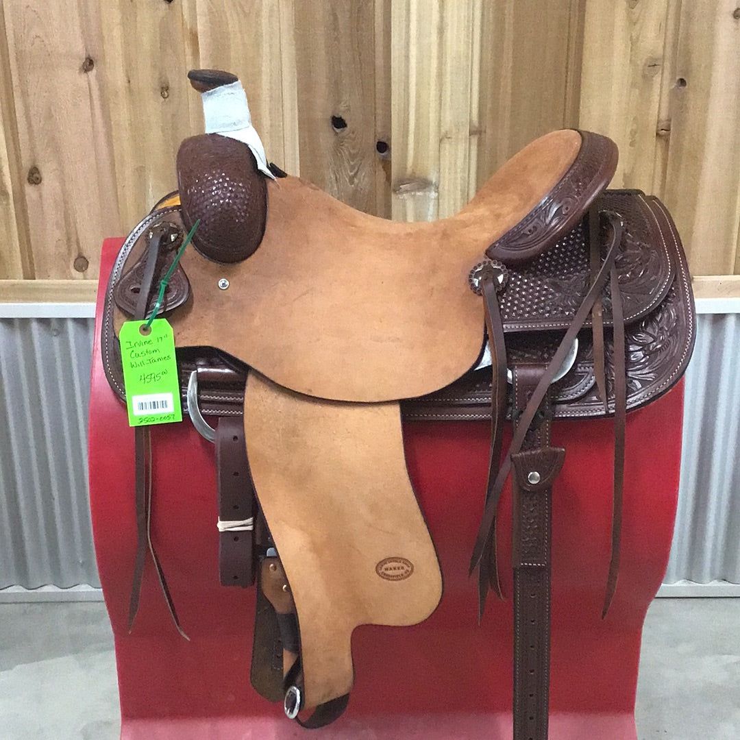 Irvine 17" Custom Will James Ranch Saddle