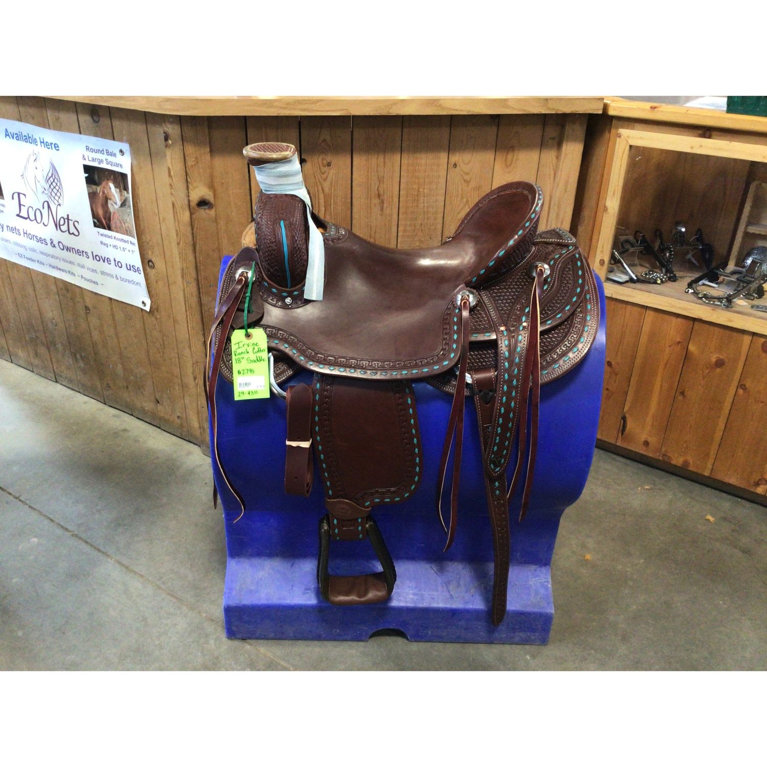 Irvine 18" Ranch Cutting Saddle
