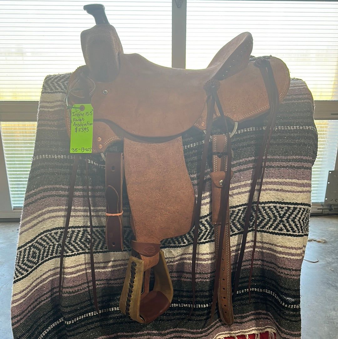 Irvine 15.5" Roughout Stripped Down Saddle - 38-13407