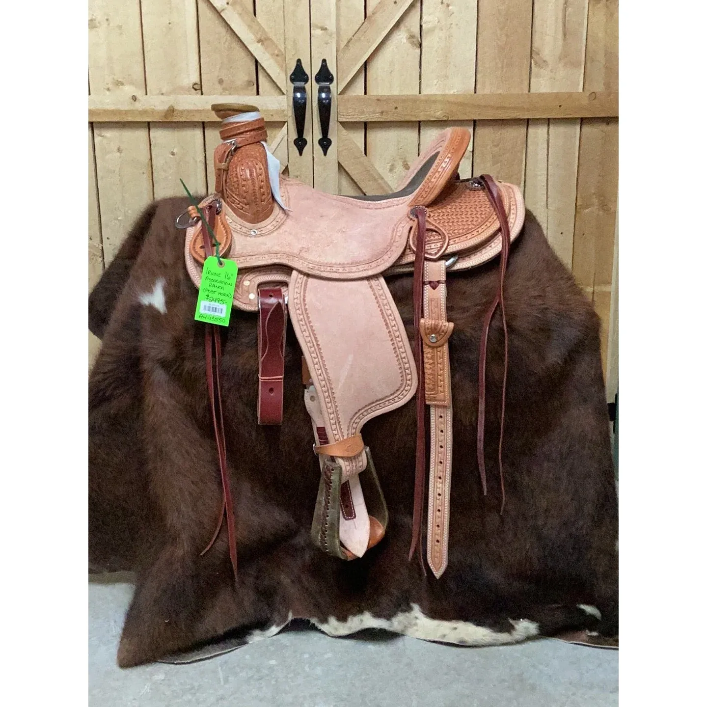 Irvine 16" Post Horn Association Ranch Saddle-2