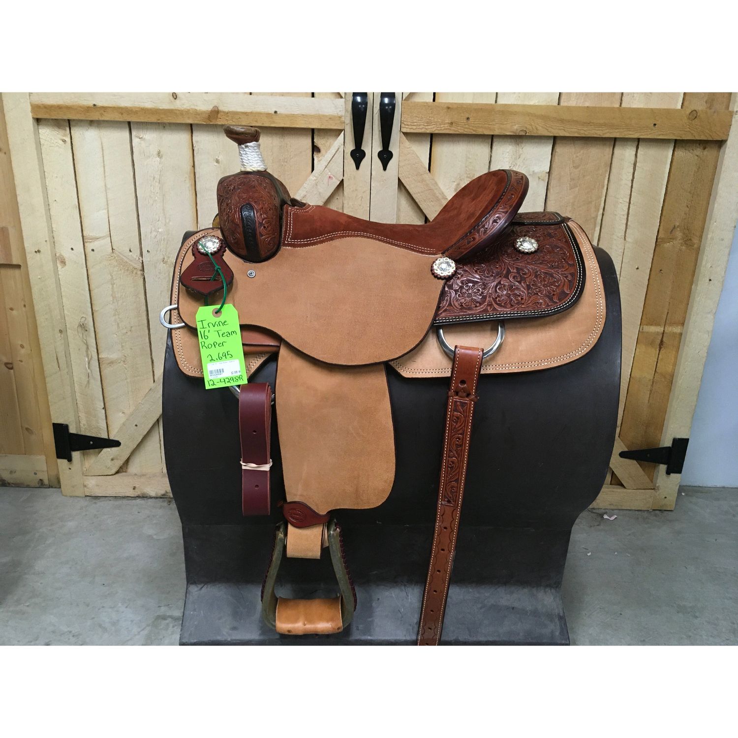 Irvine 16" Team Roper Saddle - 12-4298R