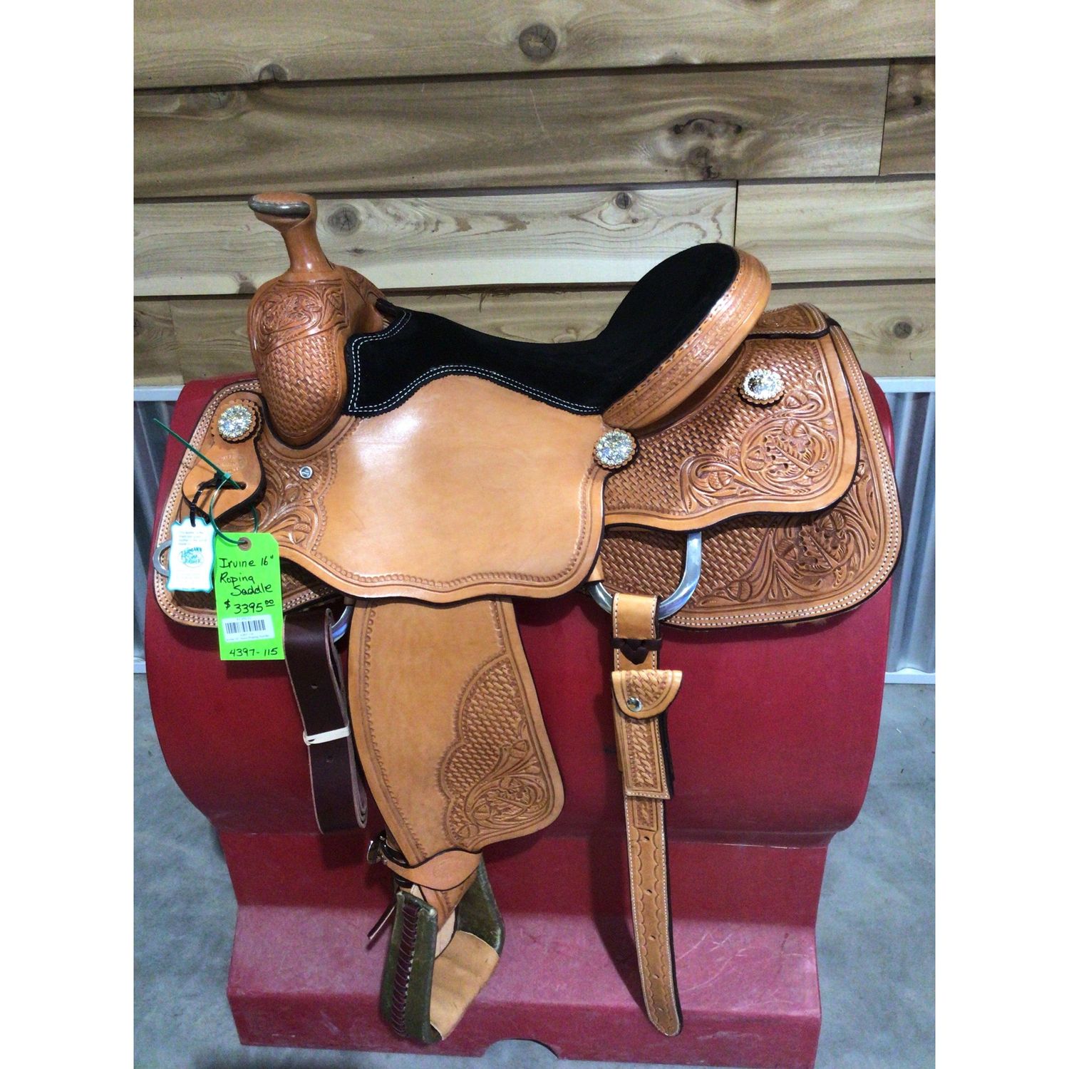 Irvine 16" Team Roping Saddle-2