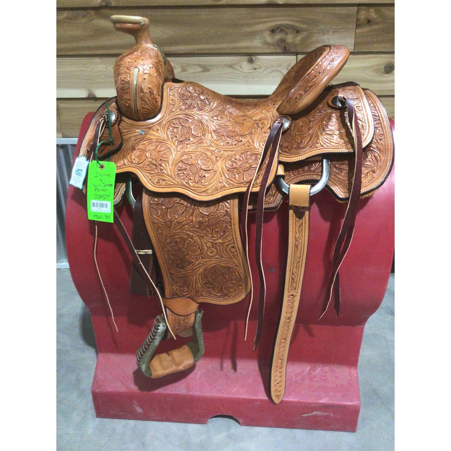 Irvine 16" Will James ranch Saddle-1