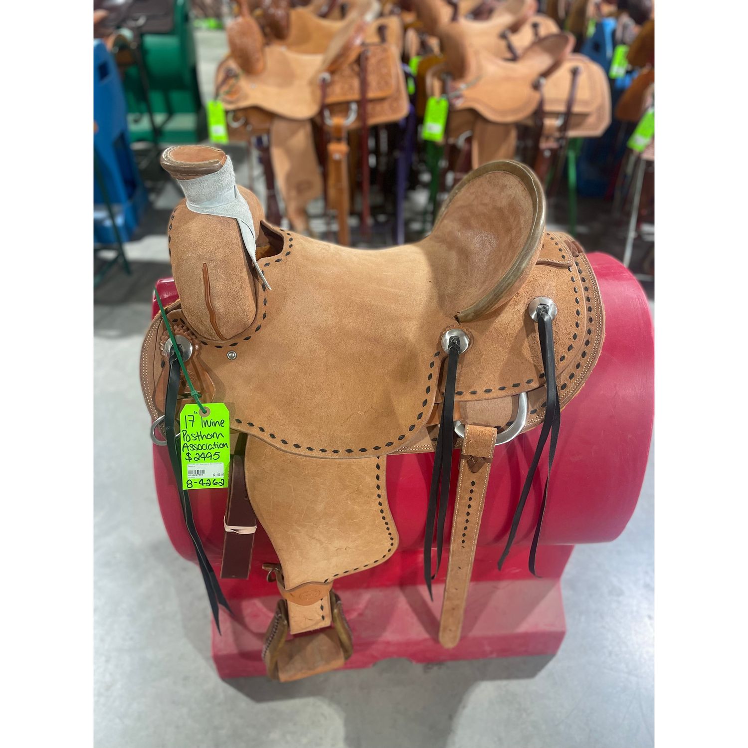 Irvine 17" Posthorn Association Saddle