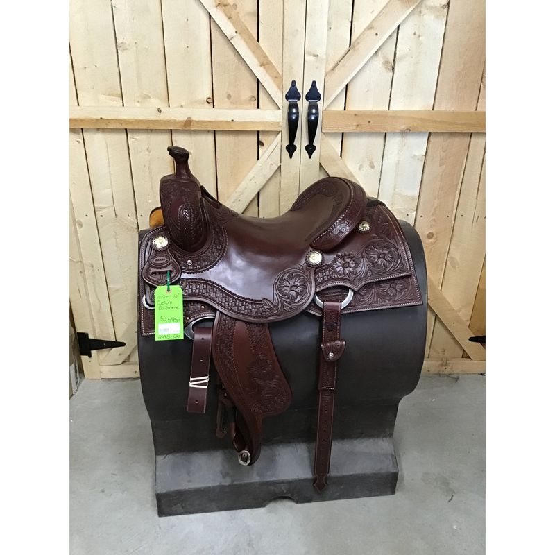 Irvine Custom 16" Cowhorse Saddle - 2485-136