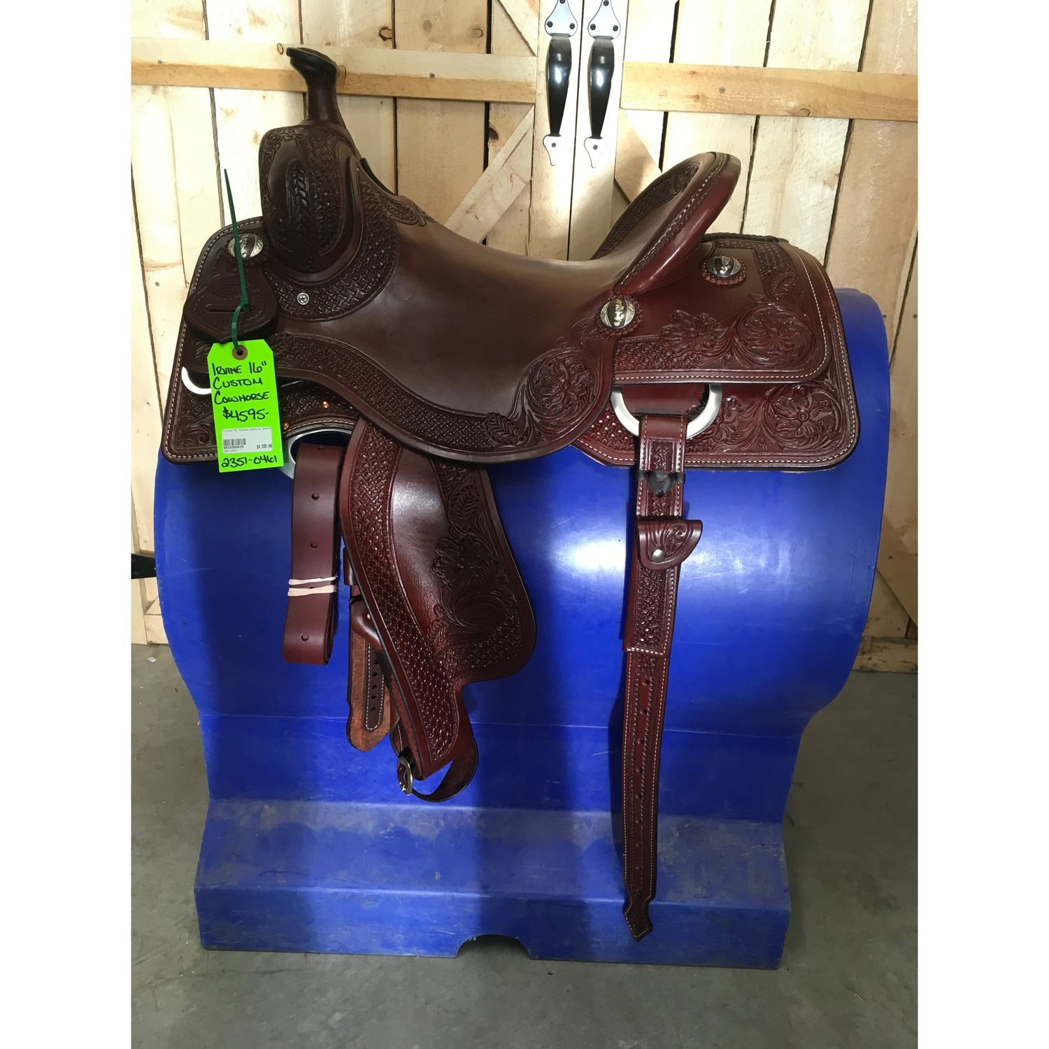 Irvine Custom 16" Cowhorse Saddle - 2351-0461