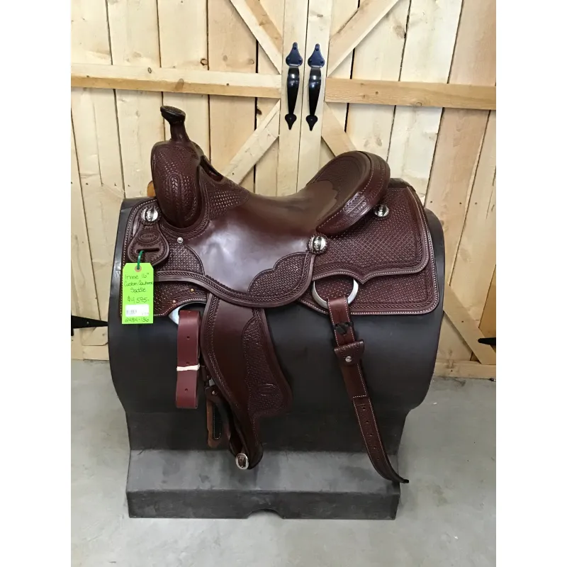Irvine Custom 16" Cowhorse Saddle - 2484-136