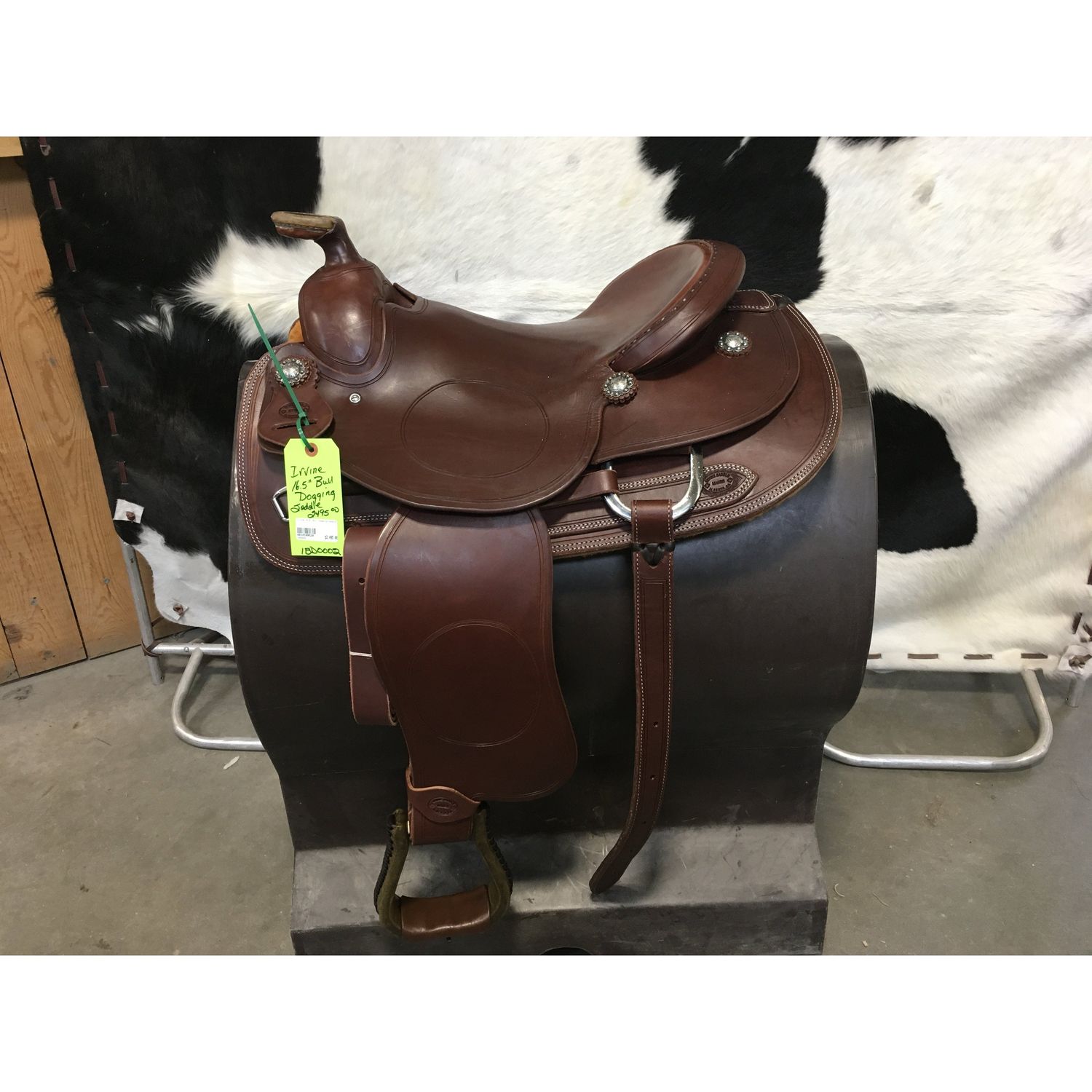 Irvine 16.5" Bull Dogging Saddle
