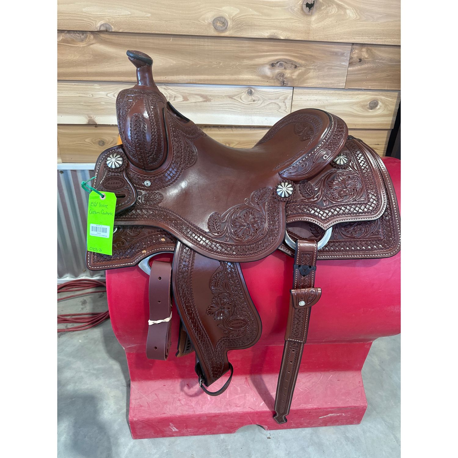 Irvine Custom 15.5" Cowhorse Saddle-5