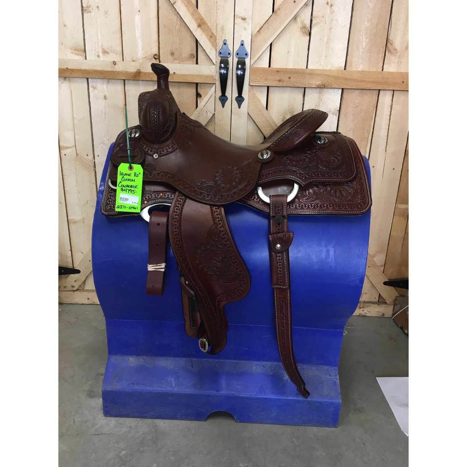 Irvine Custom 16" Cowhorse Saddle - 2371-0461