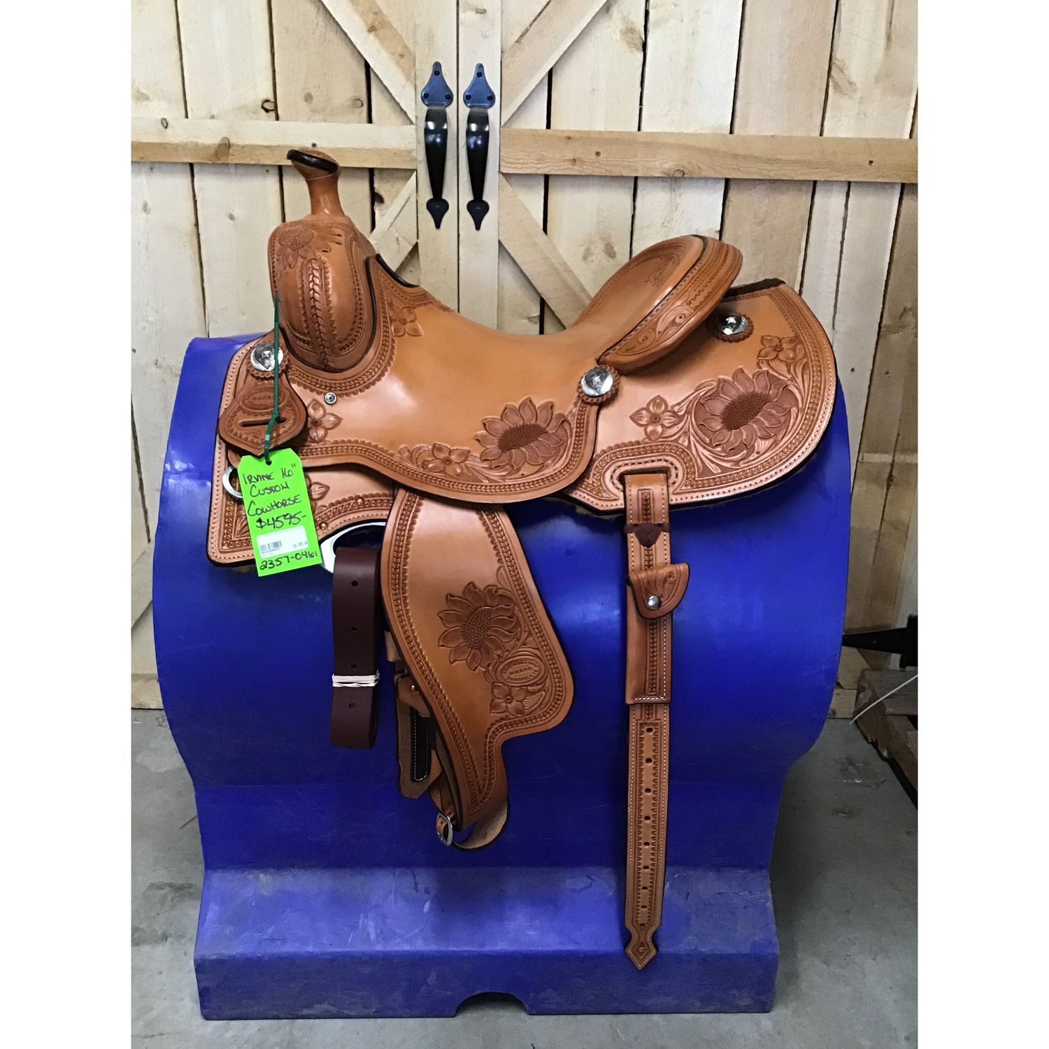 Irvine Custom 16" Cowhorse Saddle - 2357-0461