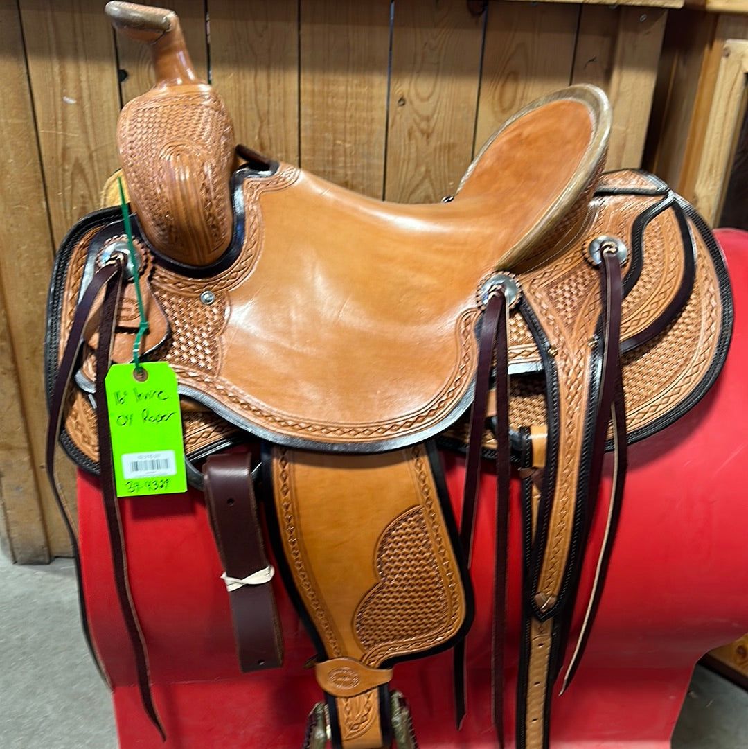 Irvine 16" OY Roping Saddle-1