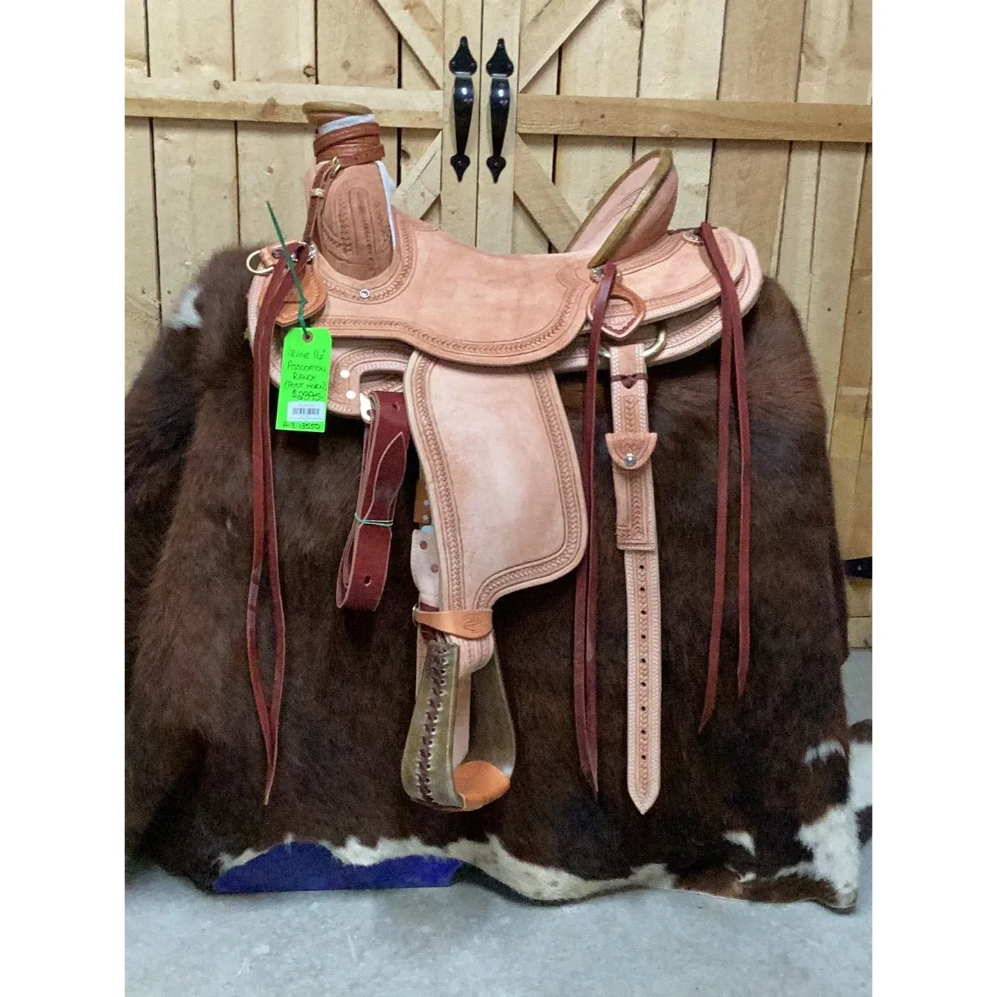 Irvine 16" Post Horn Association Ranch Saddle-3
