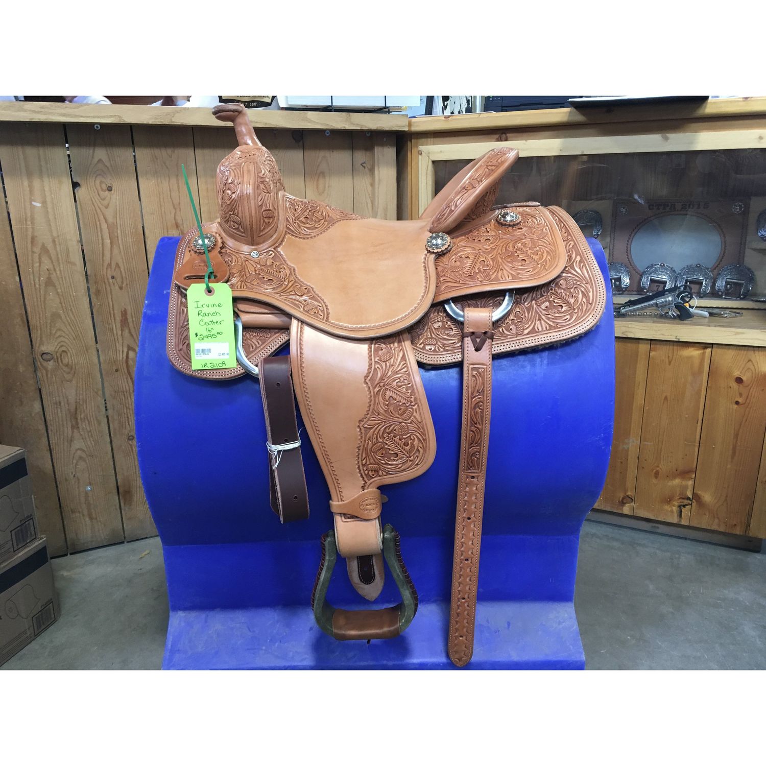 Irvine 16" Ranch Cutting Saddle-4