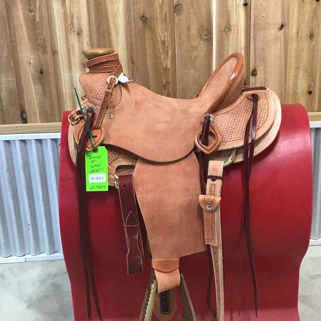 Irvine 16" Rough Out Wade Saddle