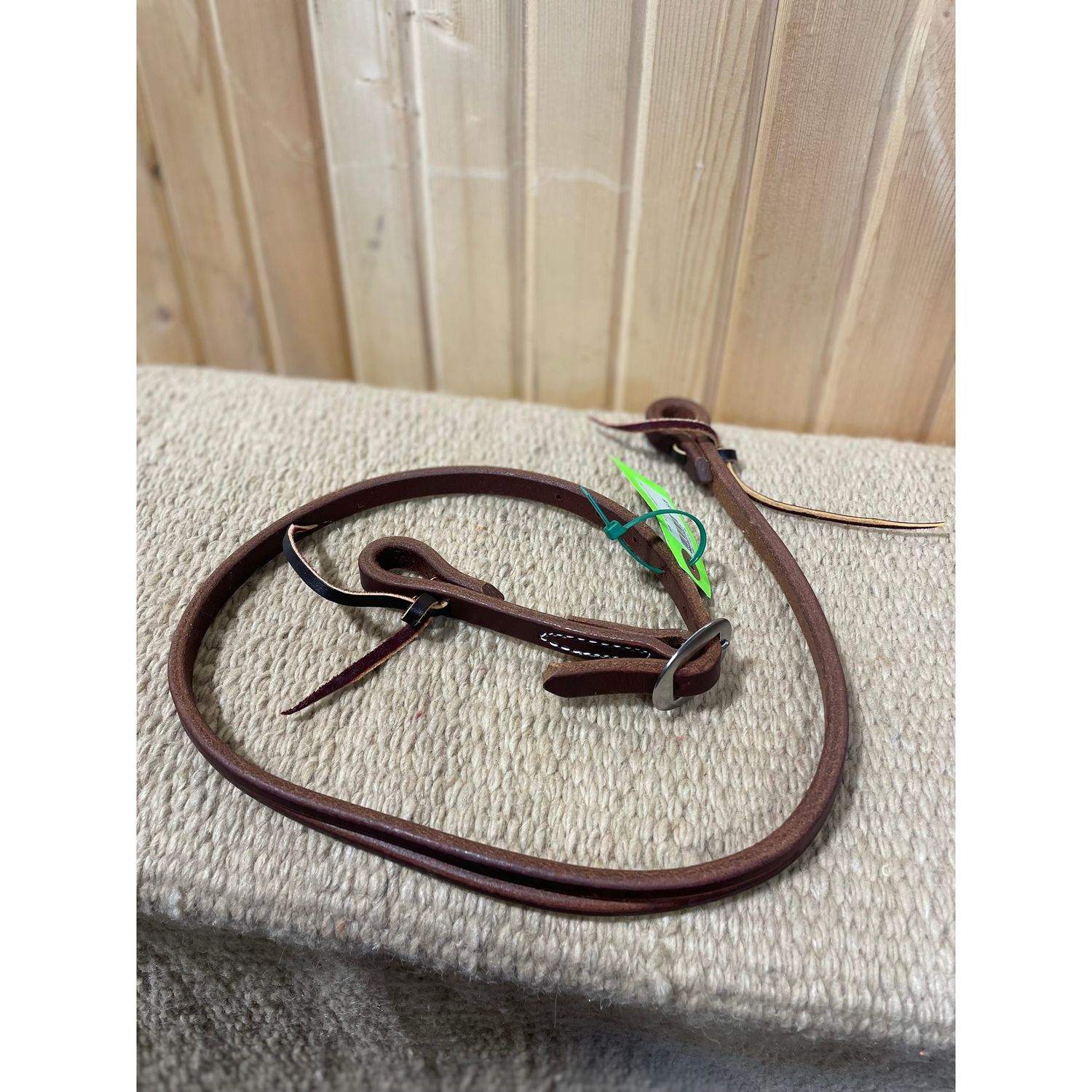 Irvine 5/8" Slit Ear Headstall w/Stainless Steel Hardware - Dark Oil