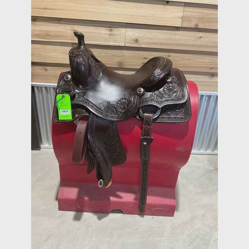 Irvine Custom 16" Cowhorse Saddle-29