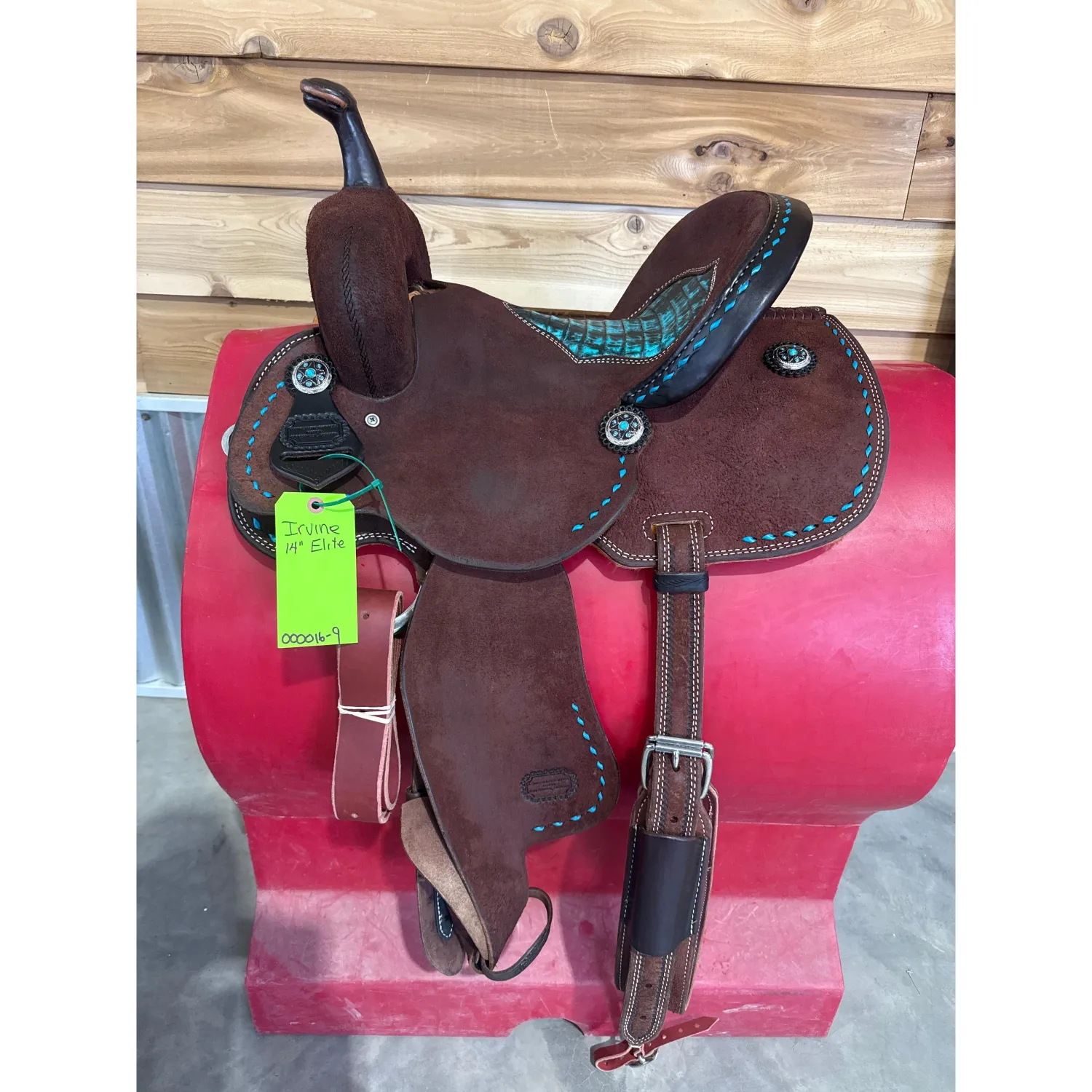 Irvine Elite 14" Barrel Saddle-Inlay Gator Seat
