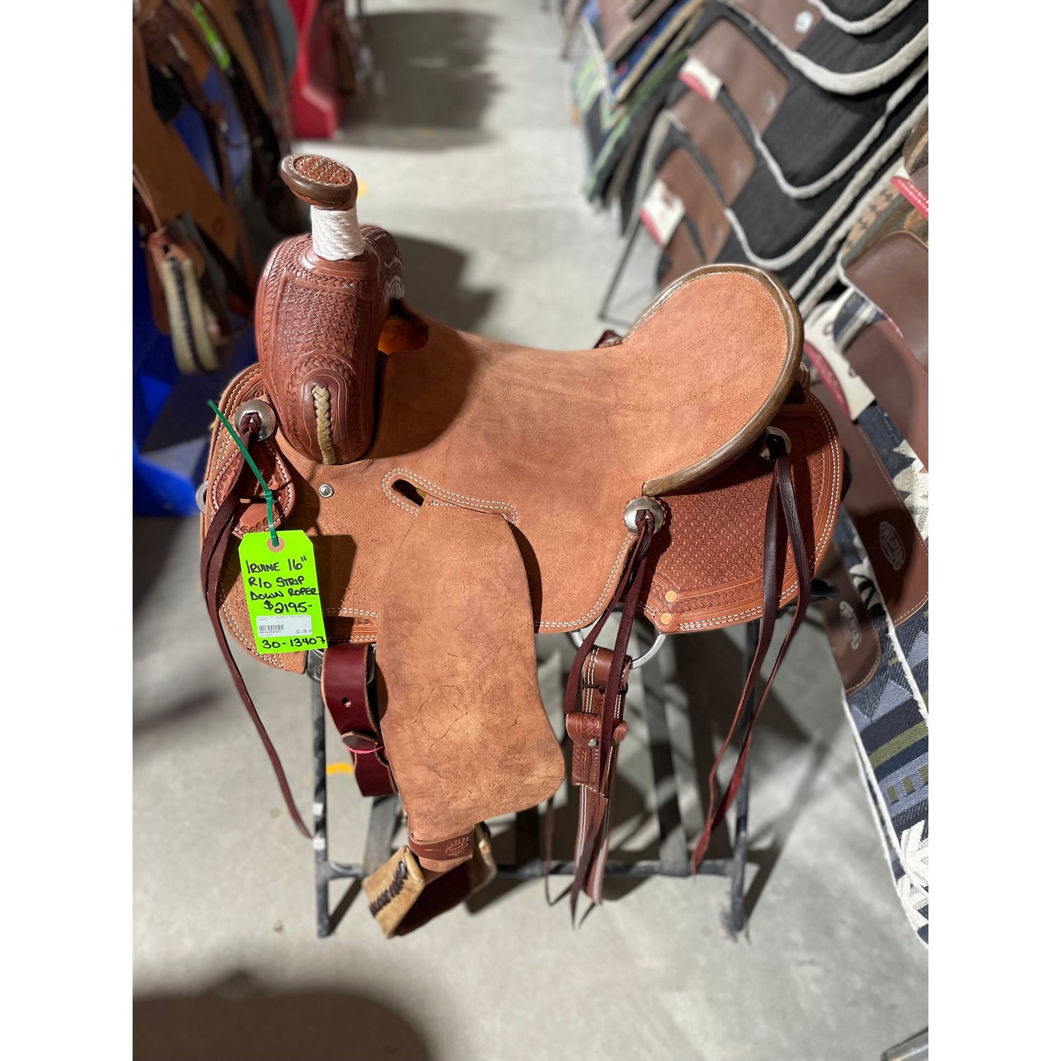 Irvine 16" Roughout Stripped Down Saddle - 30-13407