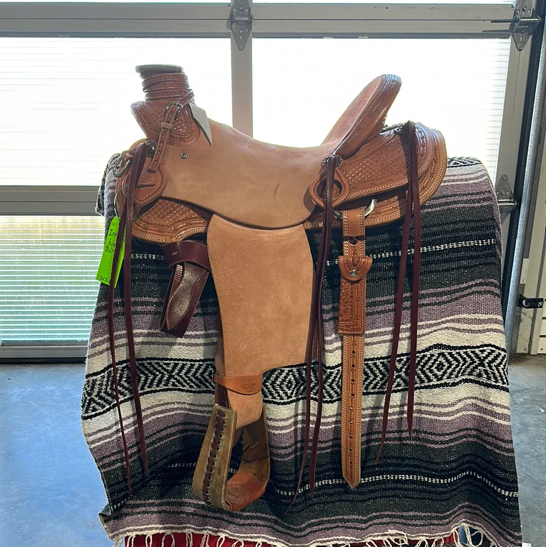 Irvine 16" Wade Ranch Saddle - 1/2 Tooling-1