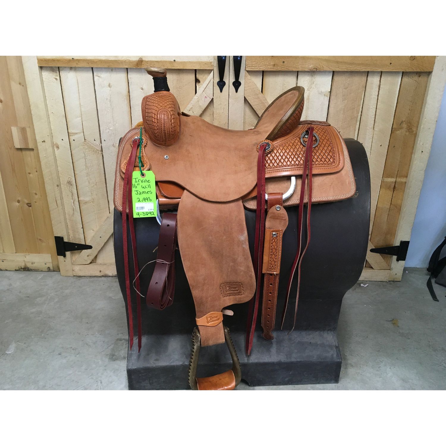 Irvine 16" Will James Ranch Saddle - 9-3892