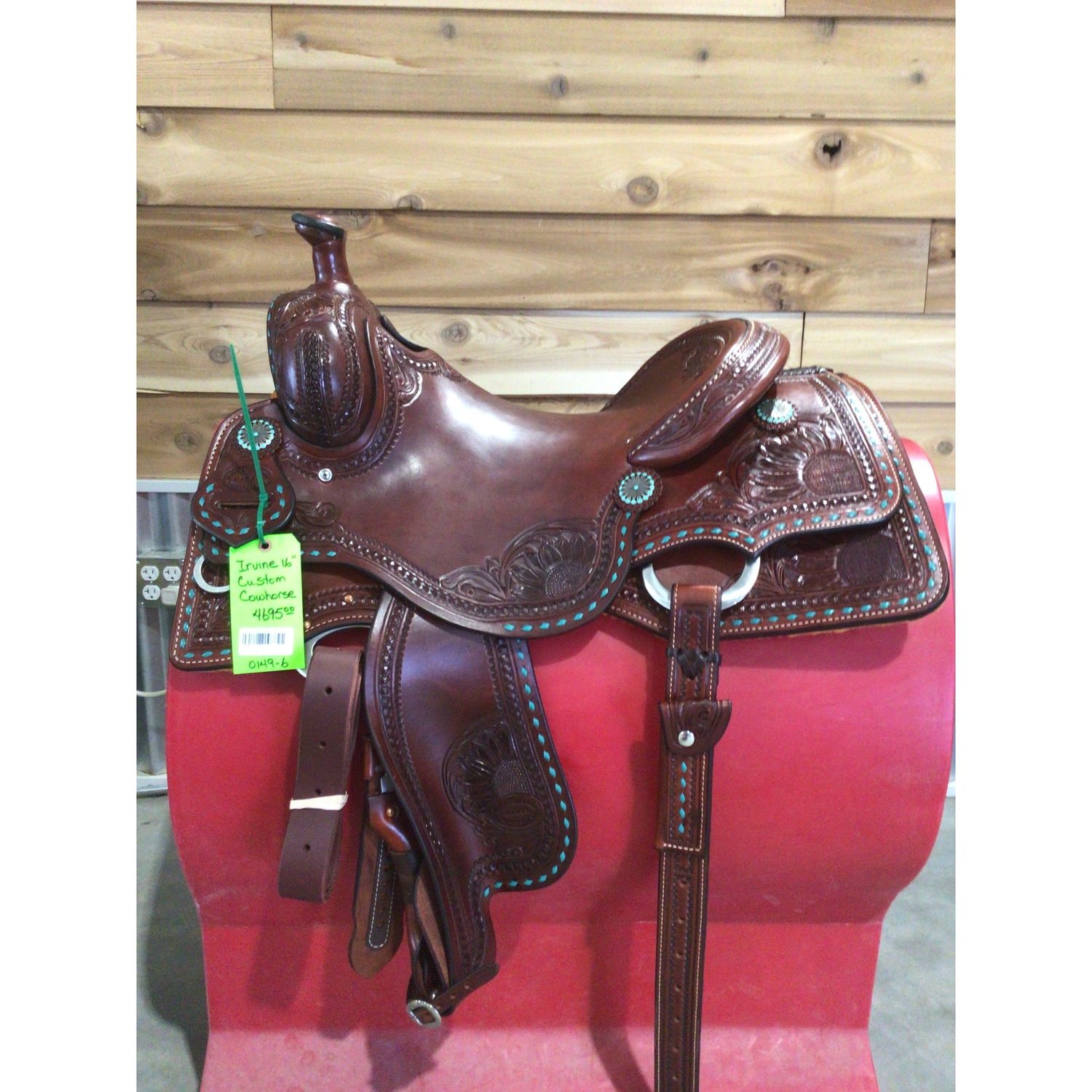 Irvine Custom 16" Cowhorse Saddle-6