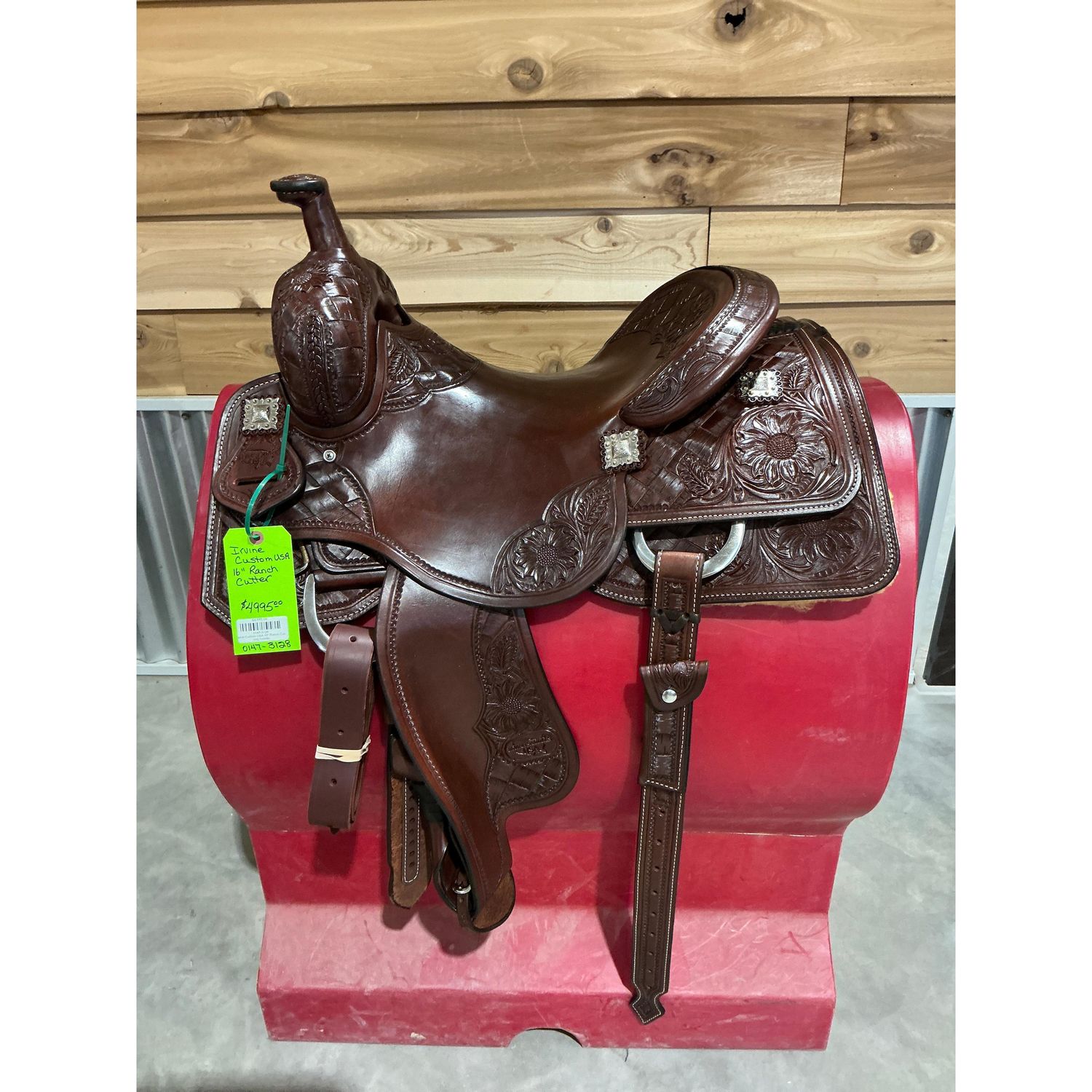Irvine Custom 16" Ranch Cutting Saddle-3