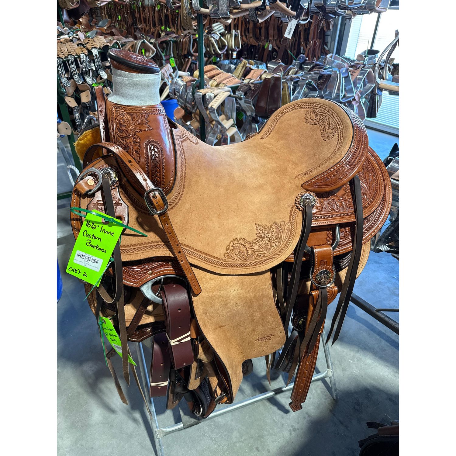 Irvine Custom 16.5" Buckaroo Saddle-1