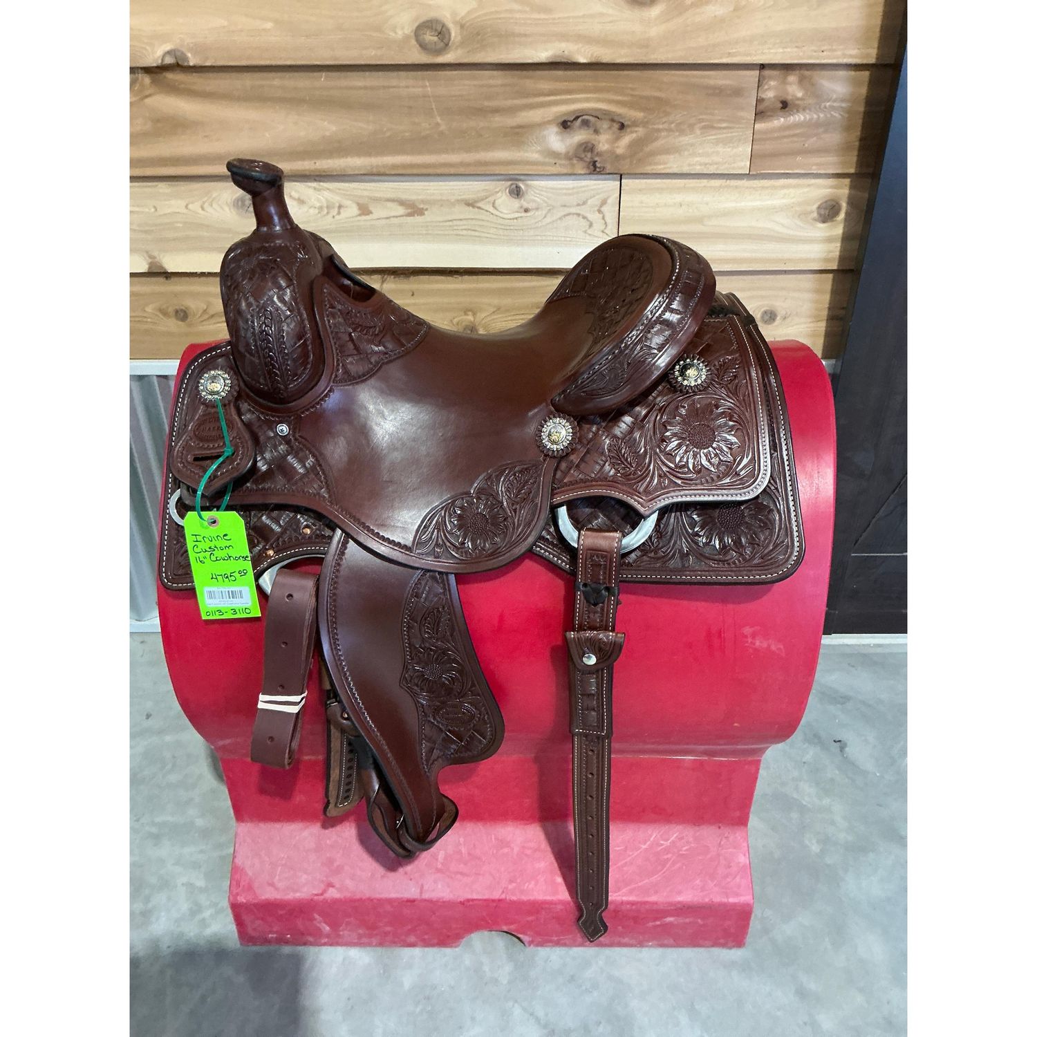 Irvine Custom 16" Cowhorse Saddle-2