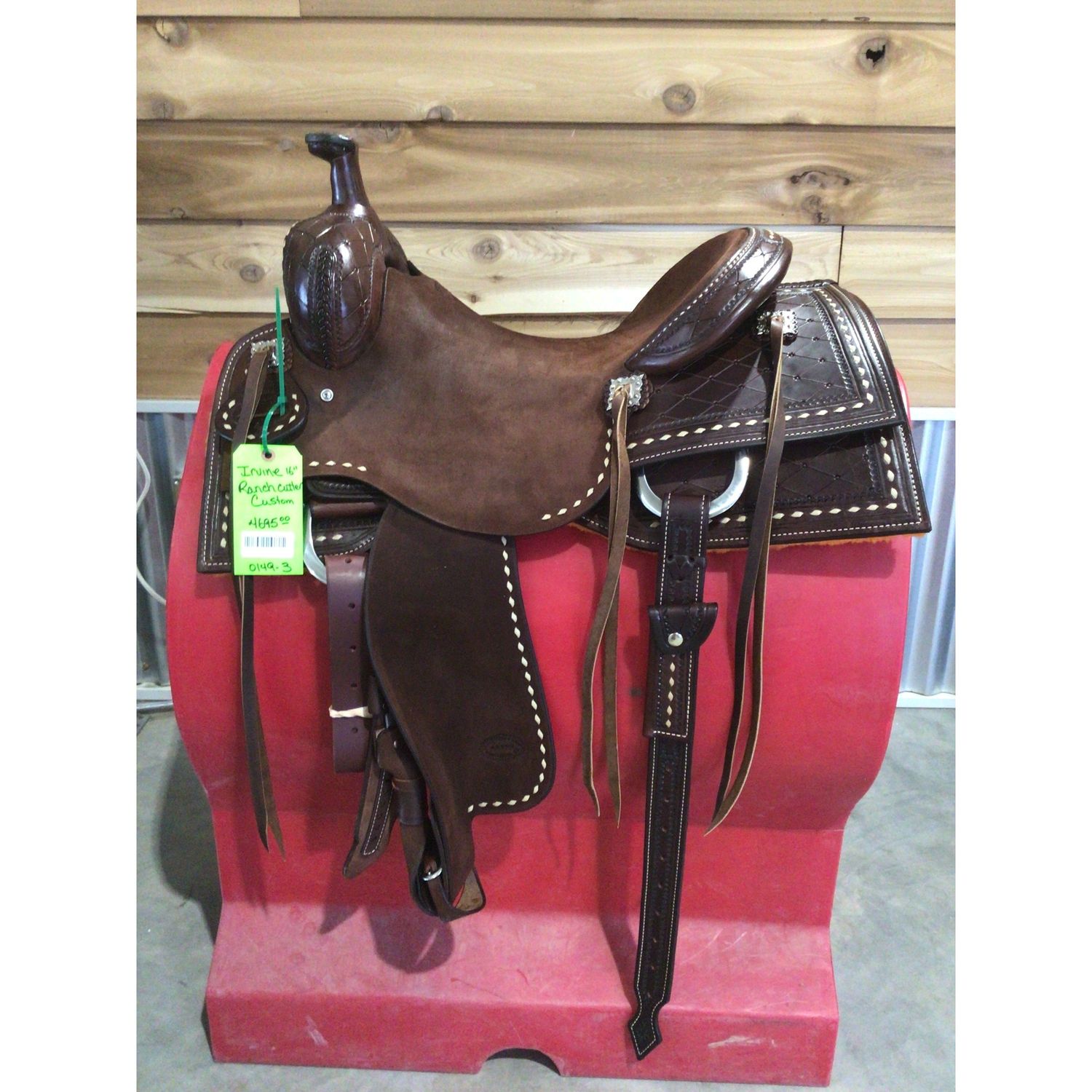 Irvine Custom 16" Ranch Cutter Saddle-1
