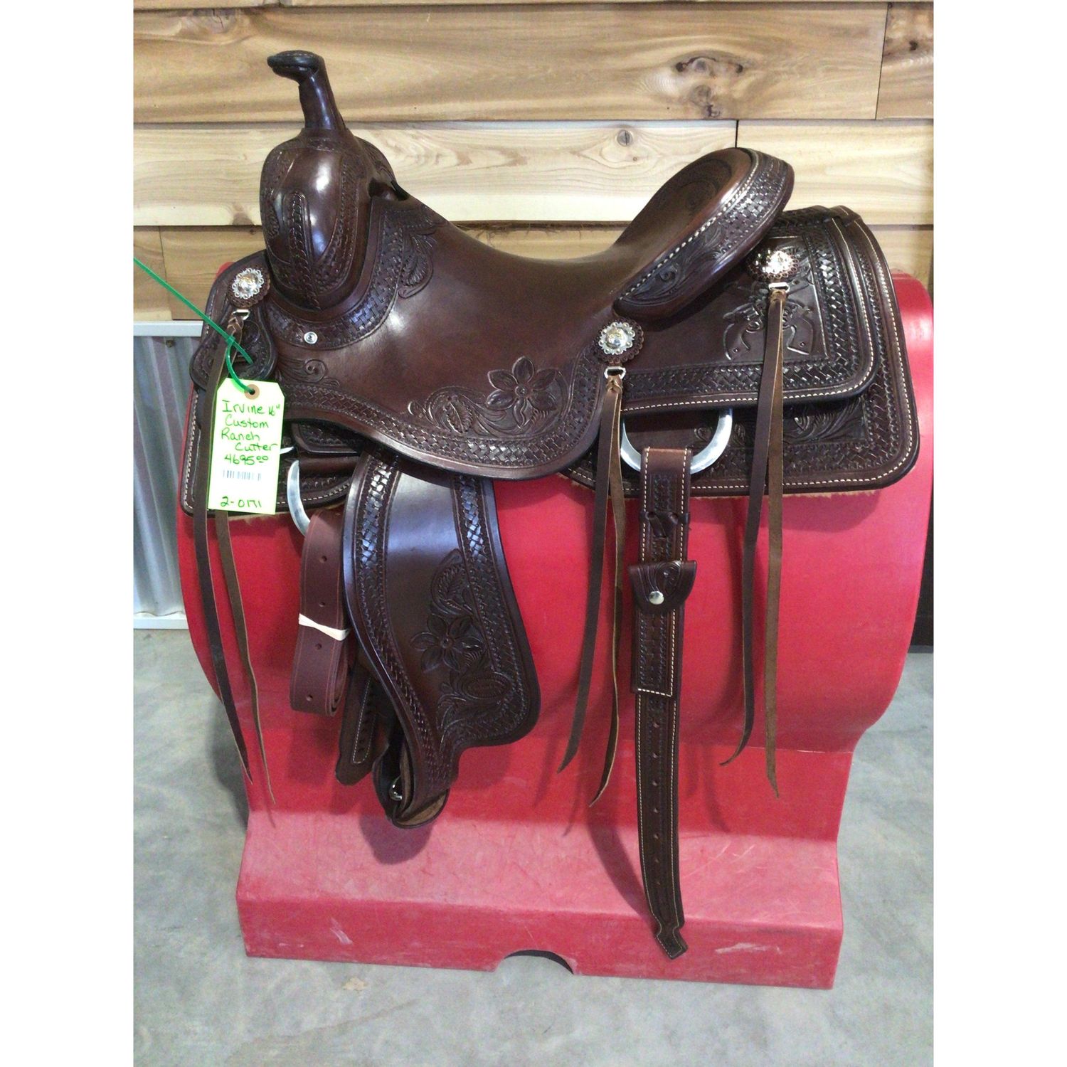 Irvine Custom 16" Ranch Cutting Saddle-4