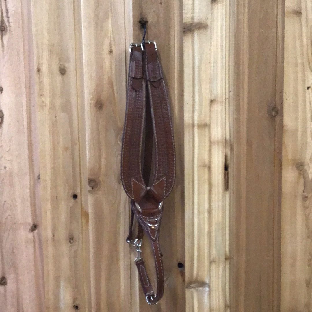 Irvine Pulling Collar Square Basket - Walnut