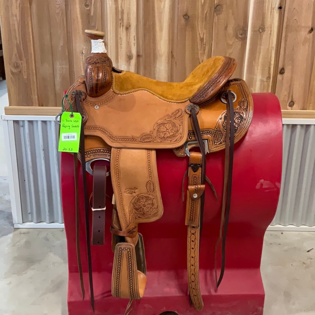 Irvine USA 16" Roping Saddle-1