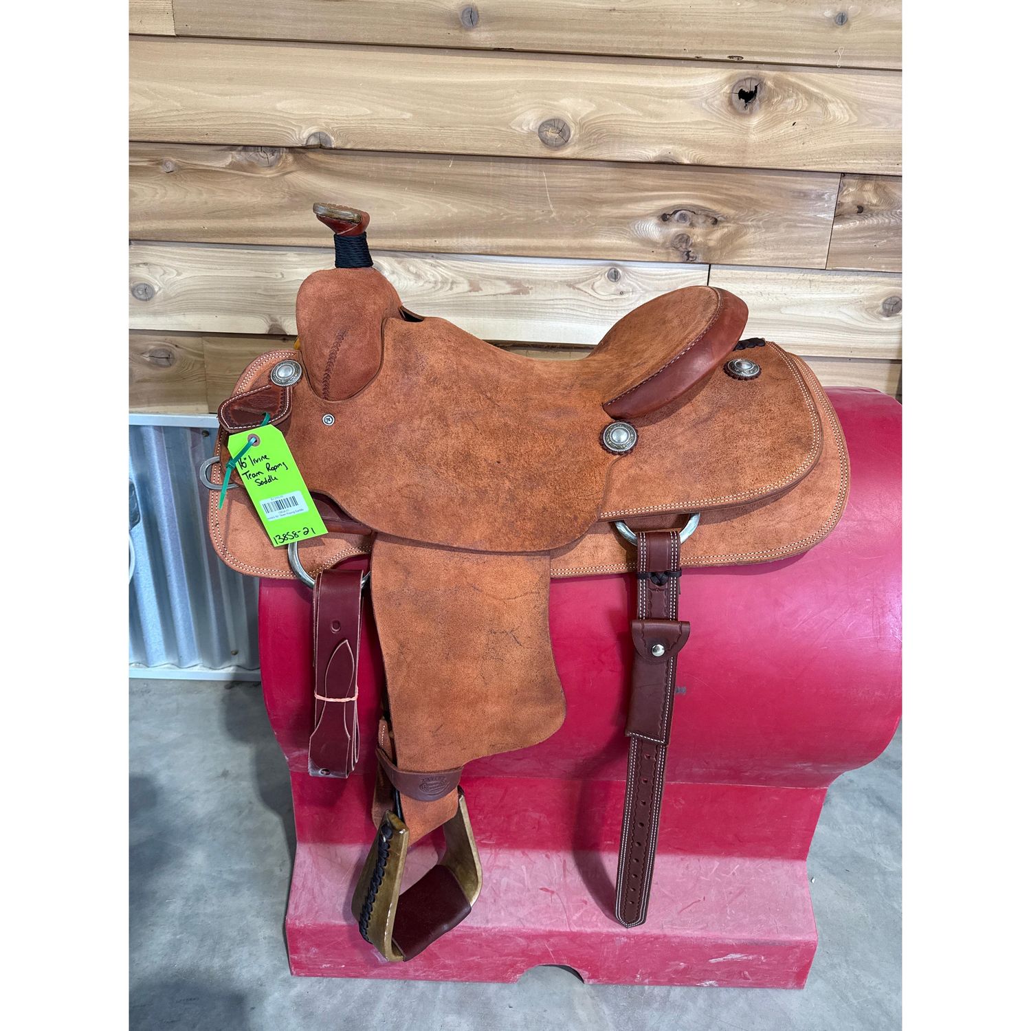 Irvine's 16" Team Roping Saddle-1