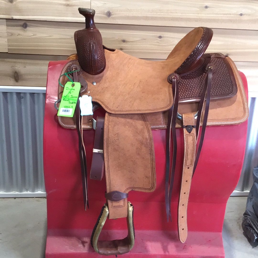 Irvine's 16" Will James Ranch Saddle-1