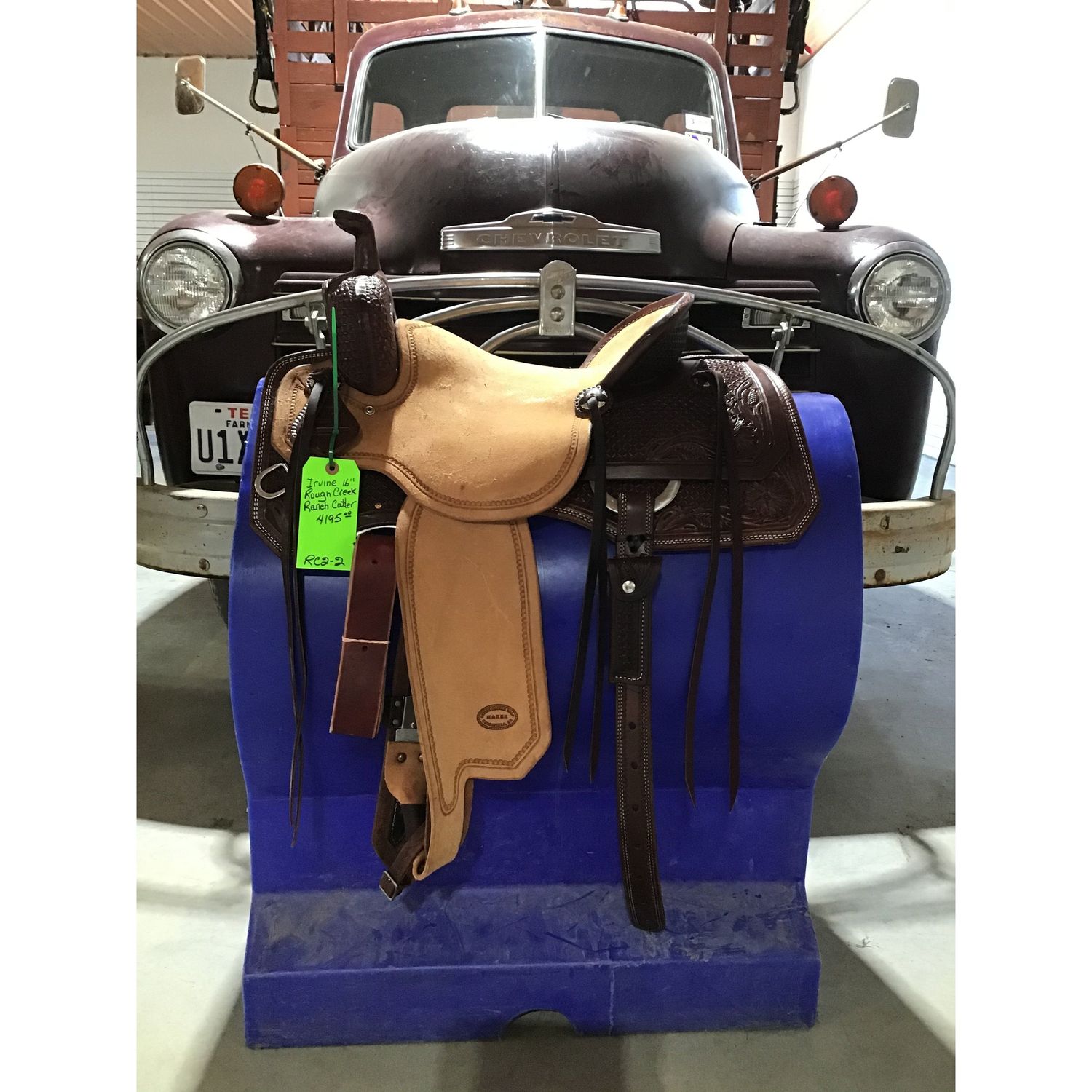 Irvine Rough Creek Custom 16" Ranch Cutting Saddle