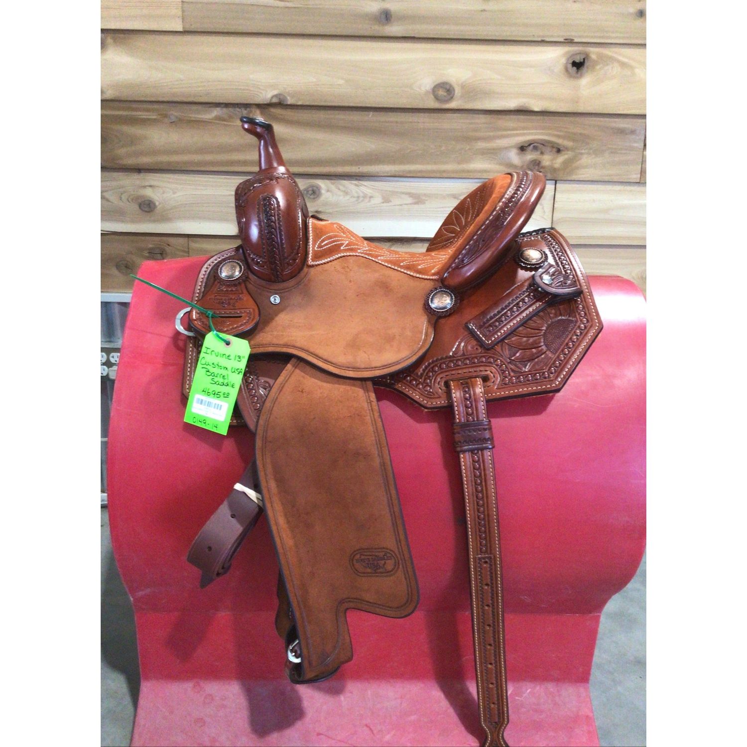 Irvine USA Custom 13" Barrel Saddle-1