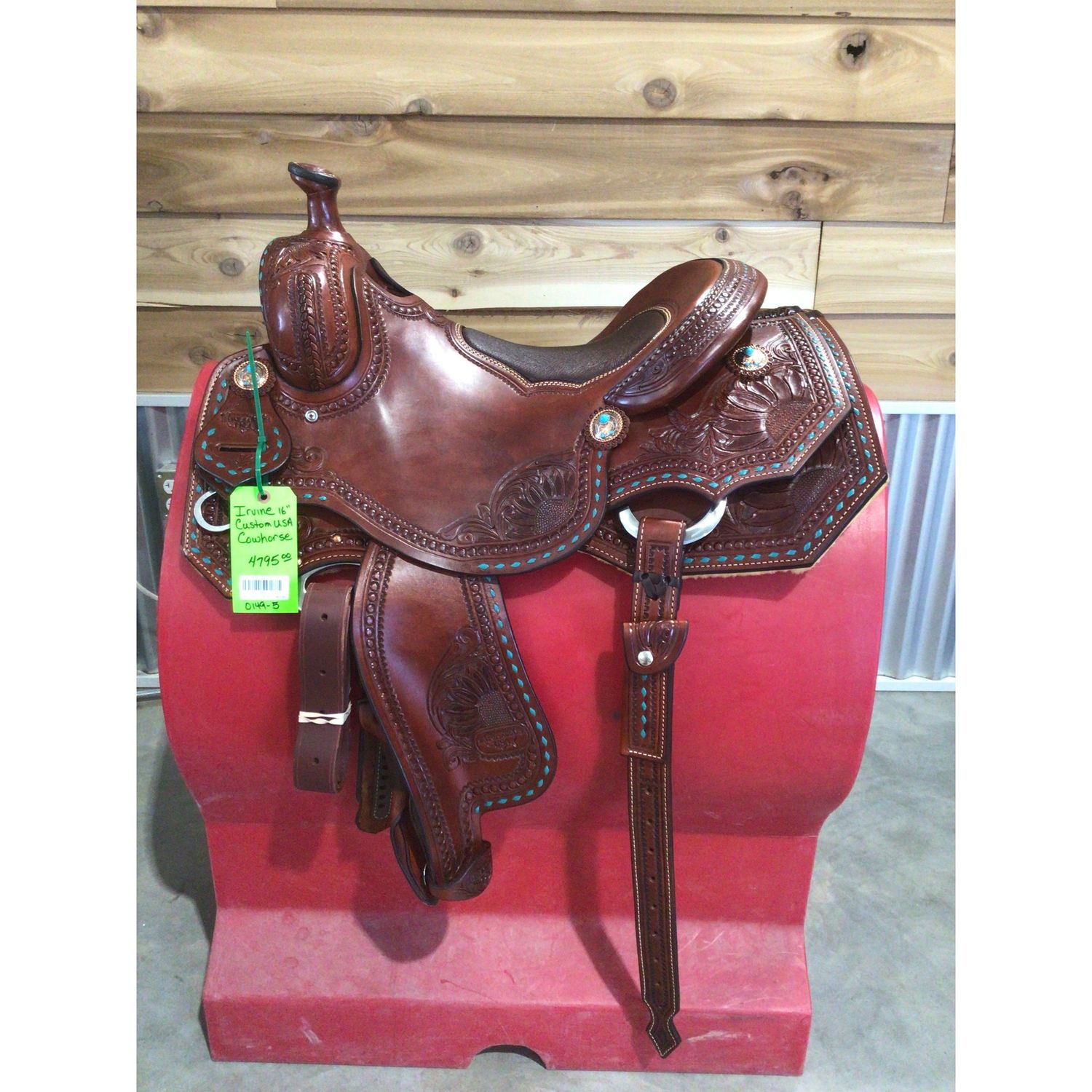 Irvine USA Custom 16" Cowhorse Saddle-2