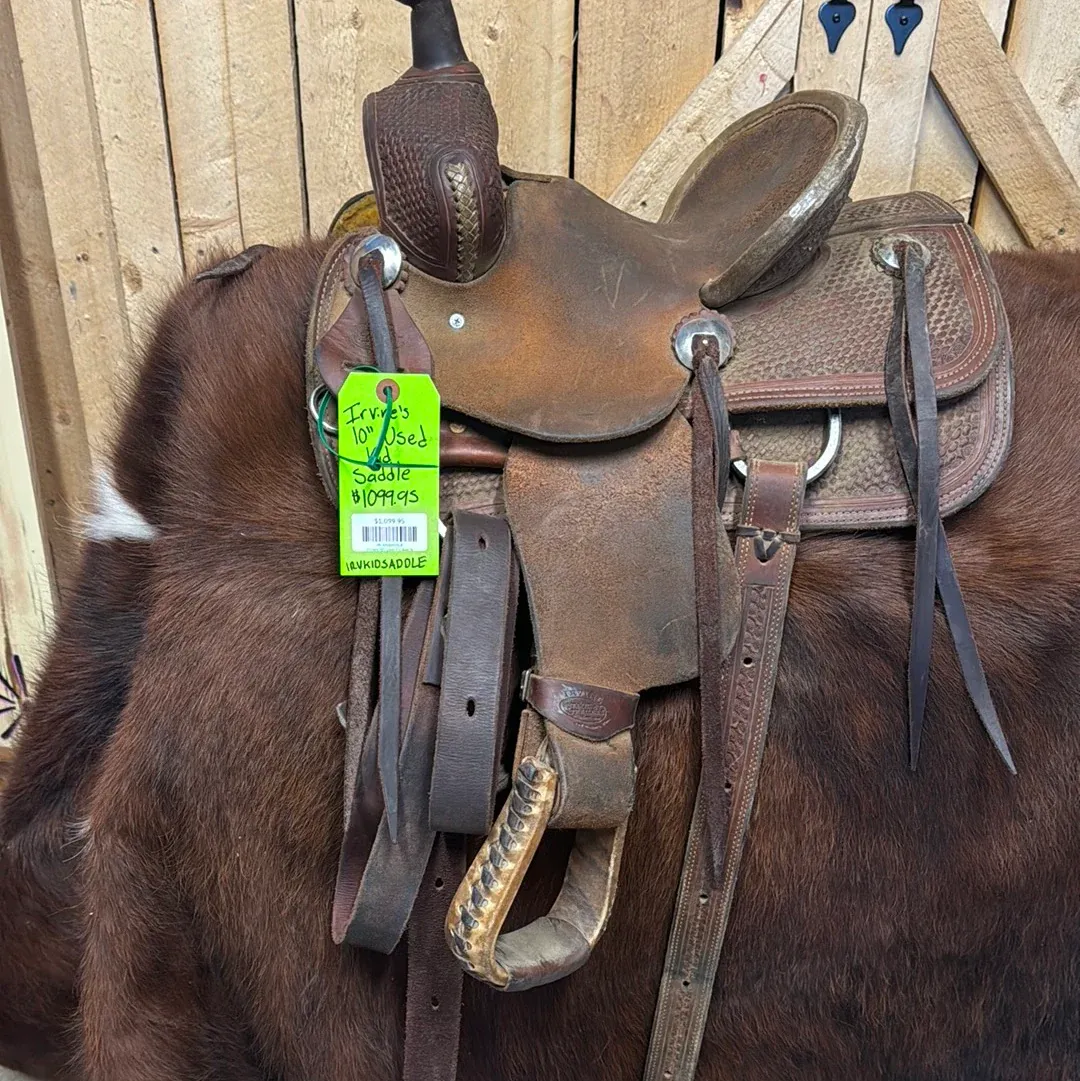 Irvine's 10" Used Kid Saddle