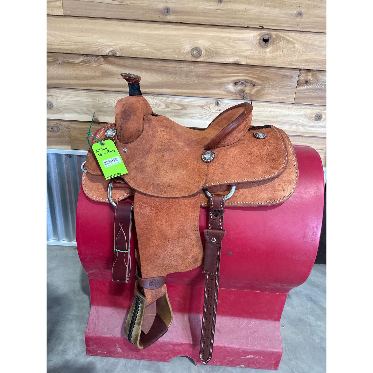 Irvine's 14" Team Roping Saddle